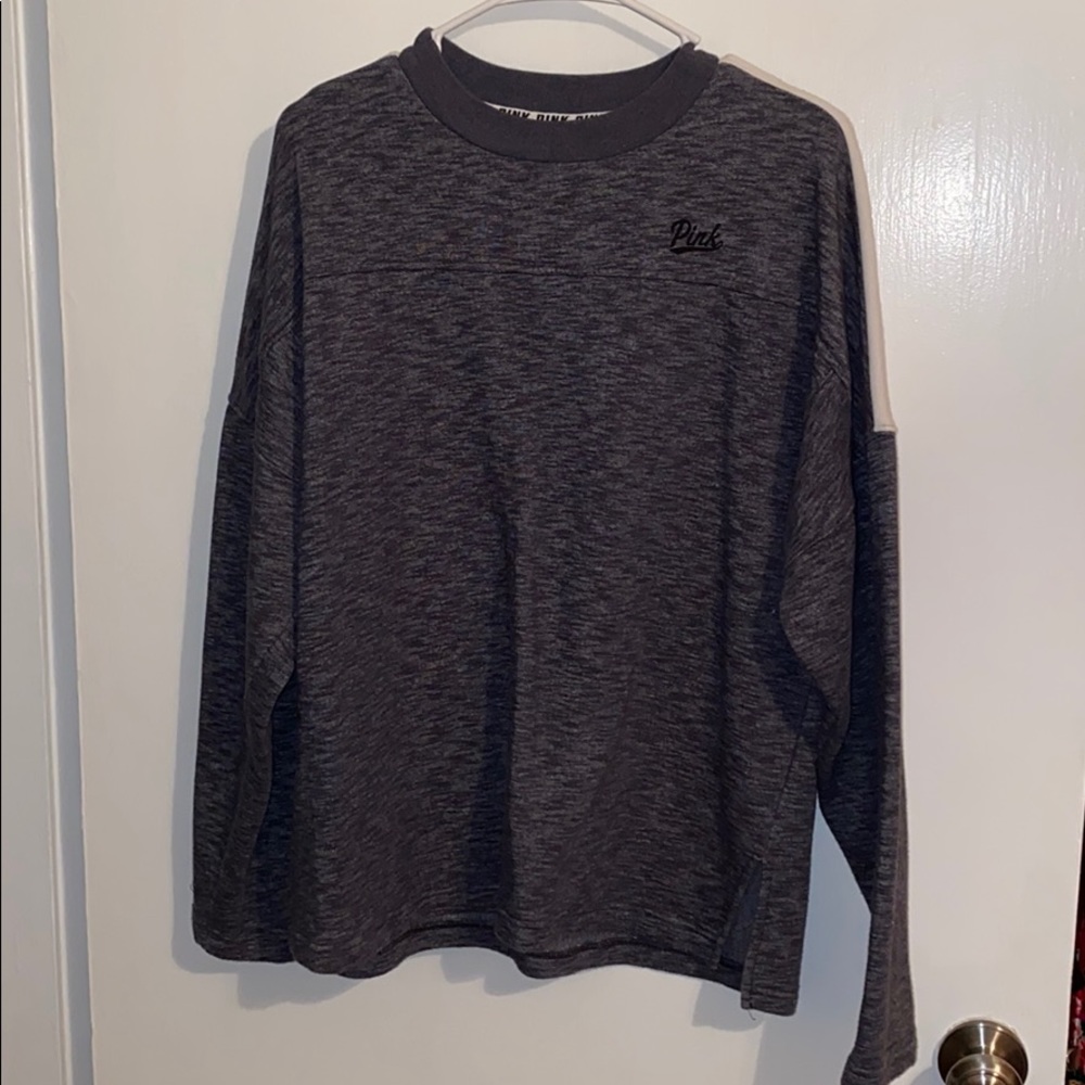 Pink oversized crew neck sweatshirt